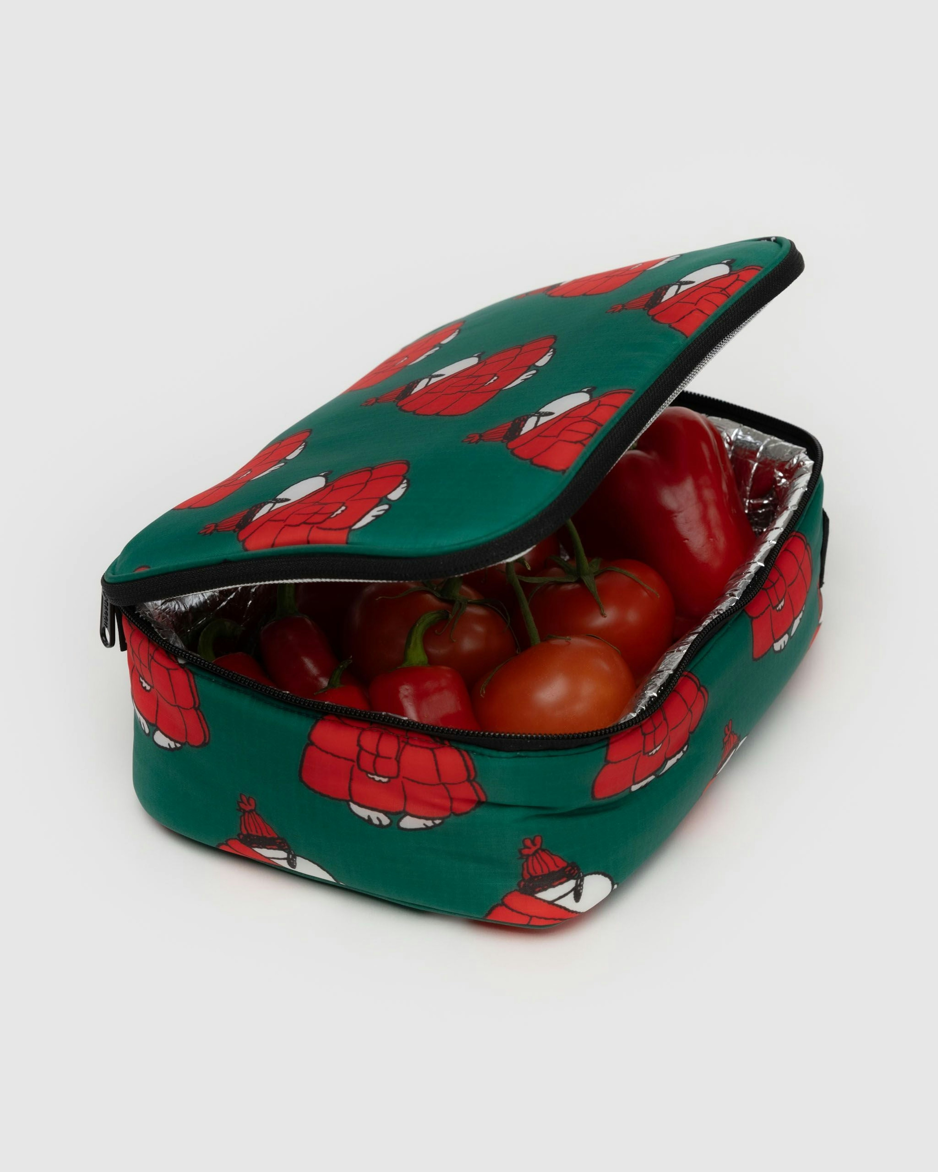 Lunch Box in Puffer Snoopy Red