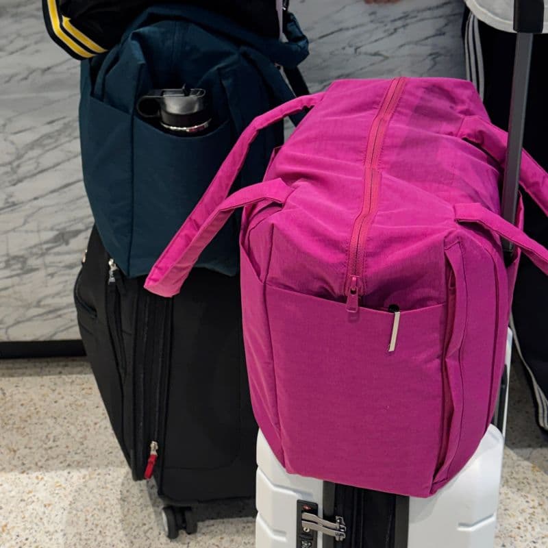 Small Cloud Carry-On in Deep Sea, Deep Fuchsia