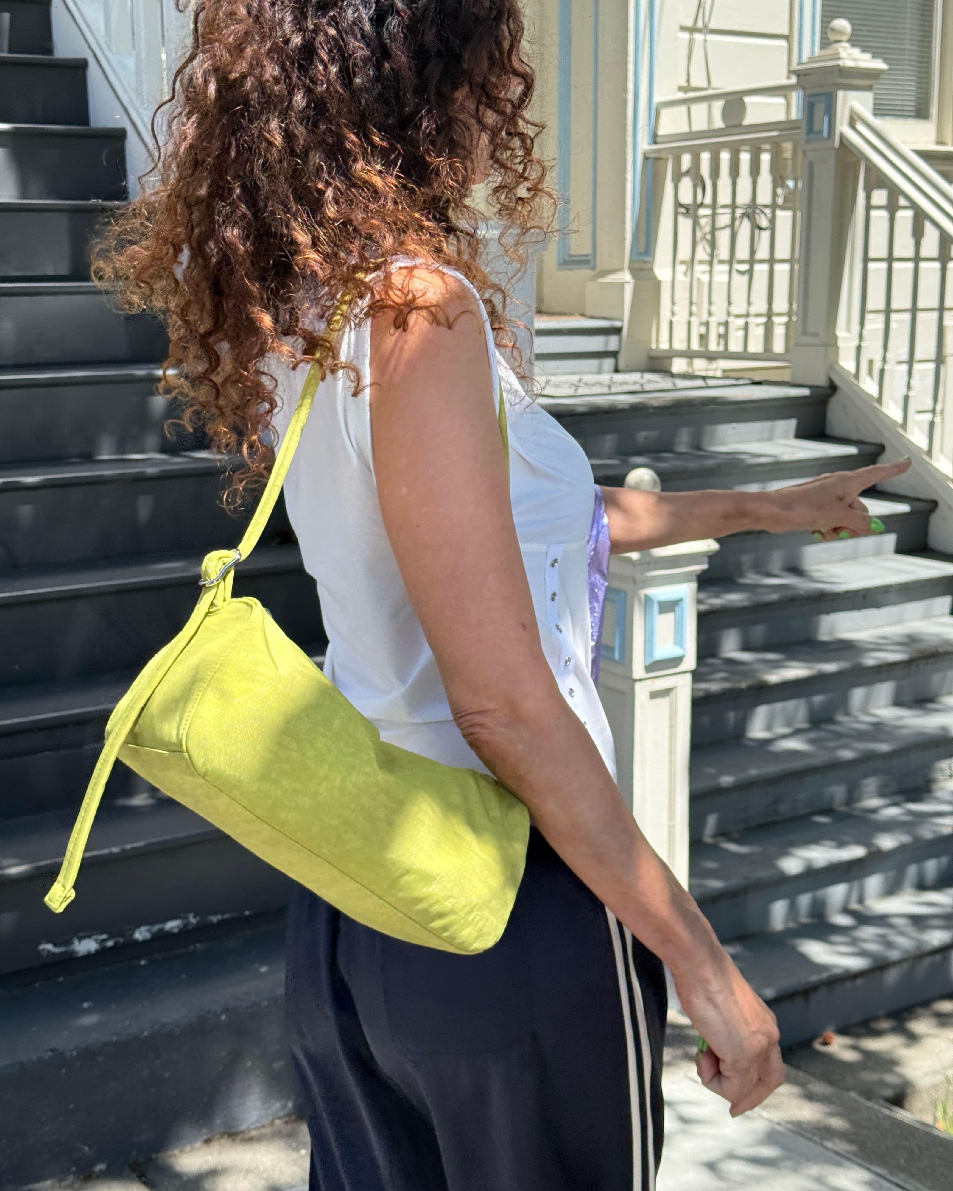 Nylon Loaf Bag in Chartreuse