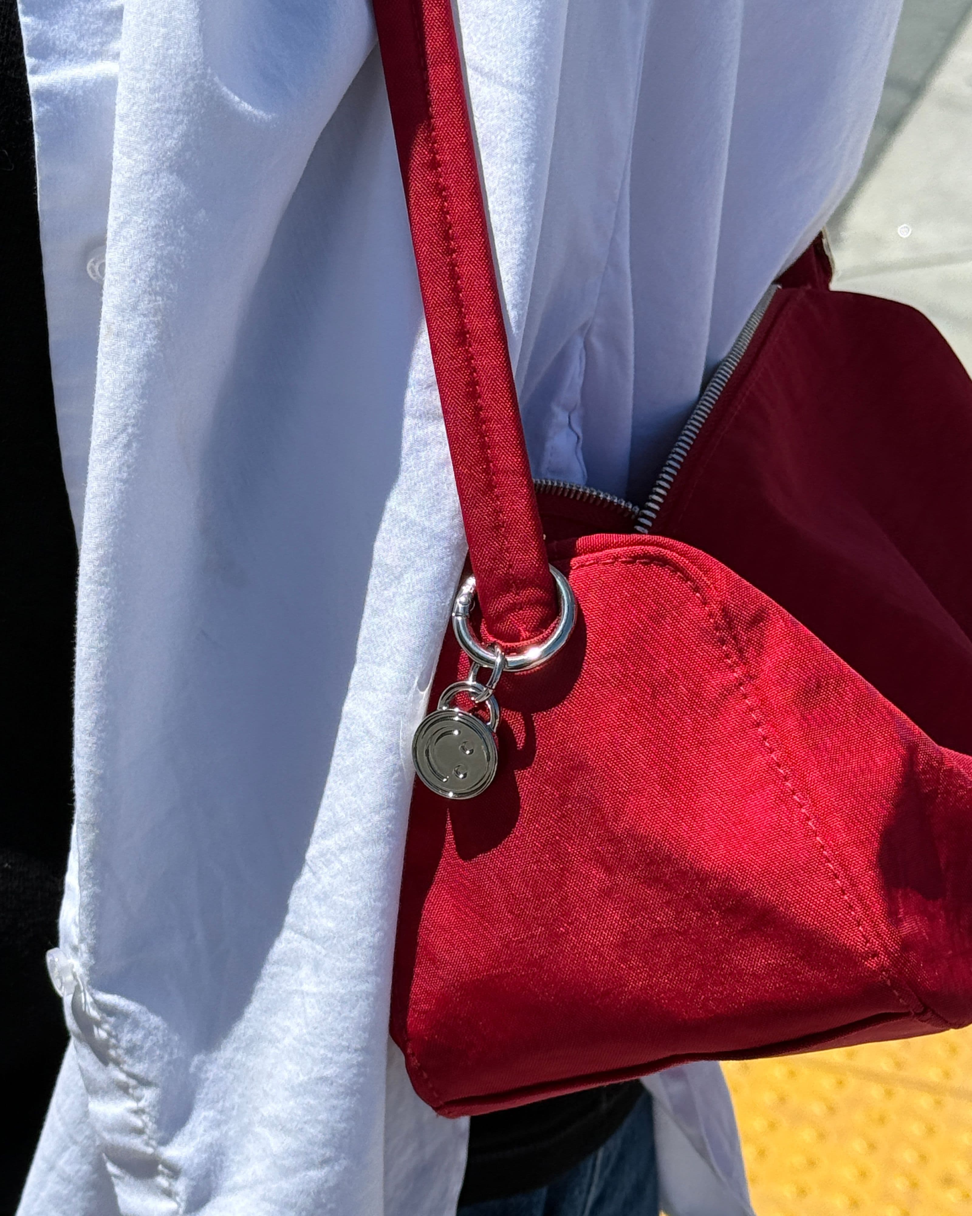 Nylon Loaf Bag in Cherry