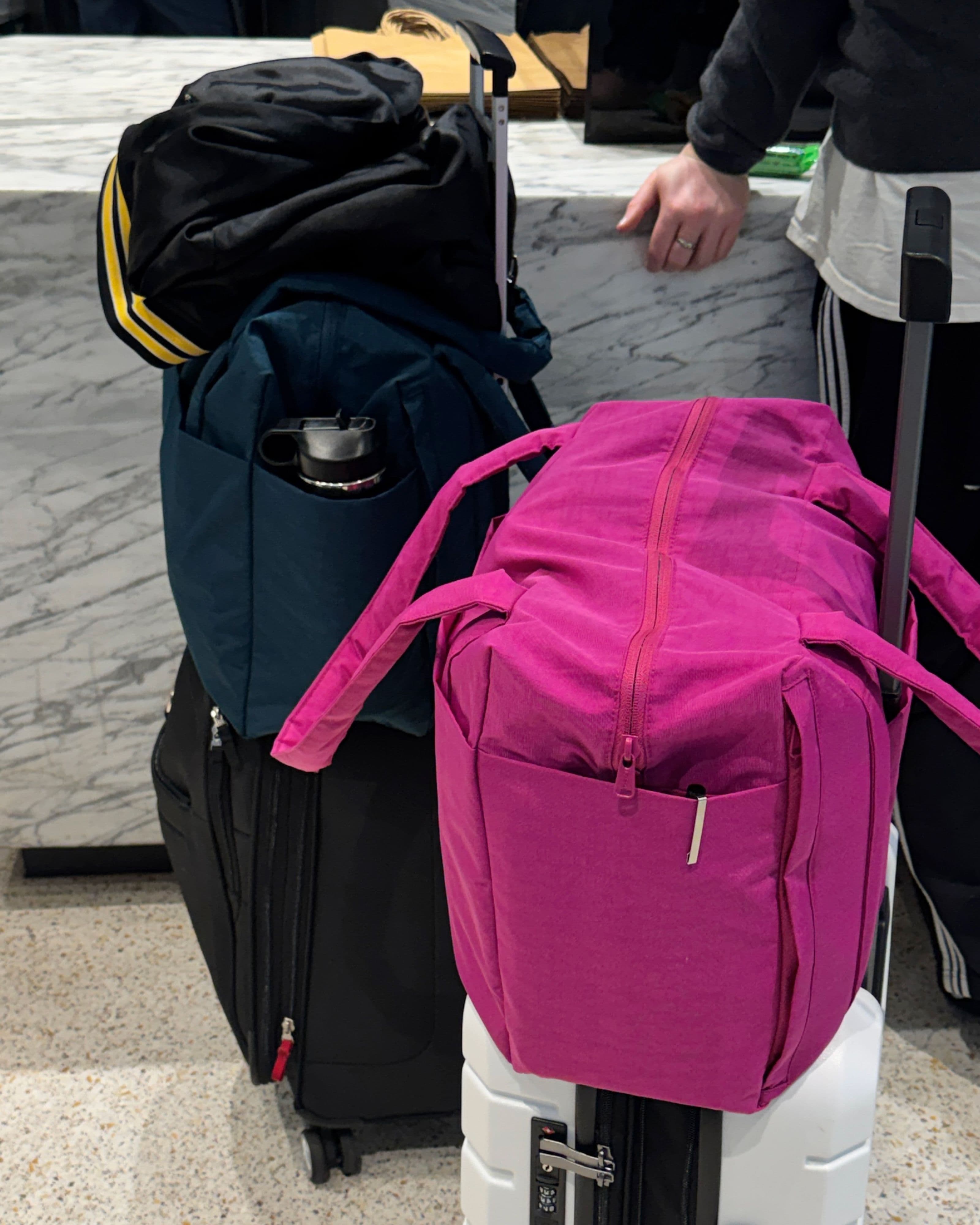 Small Cloud Carry-On in Deep Sea, Deep Fuchsia