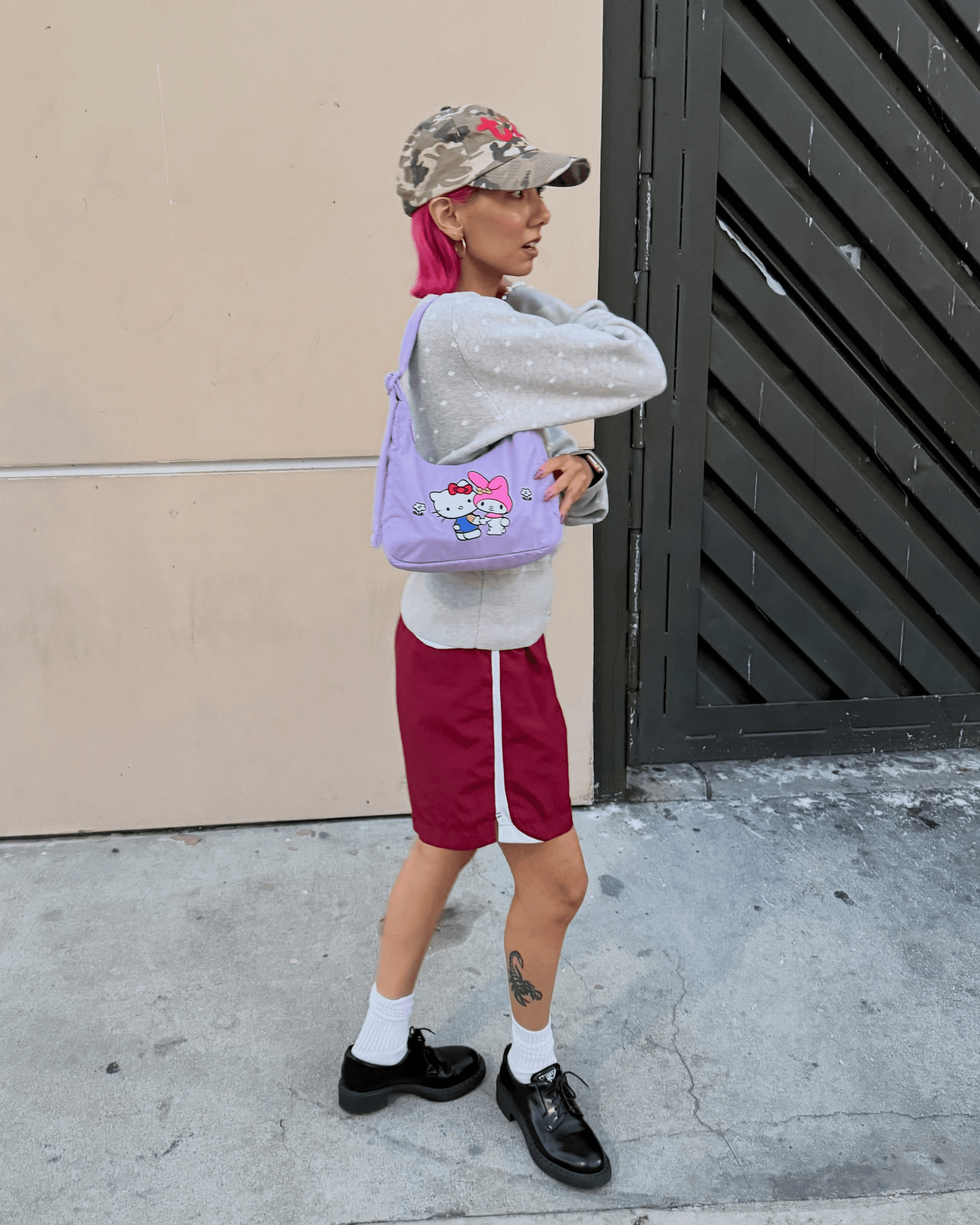 @thelittlelunaa in Embroidered Hello Kitty & My Melody