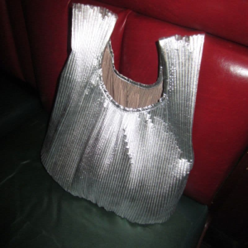 Pleated Baggu in Chrome Metallic