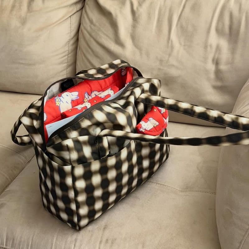 @abag.girl in Blurred Gingham