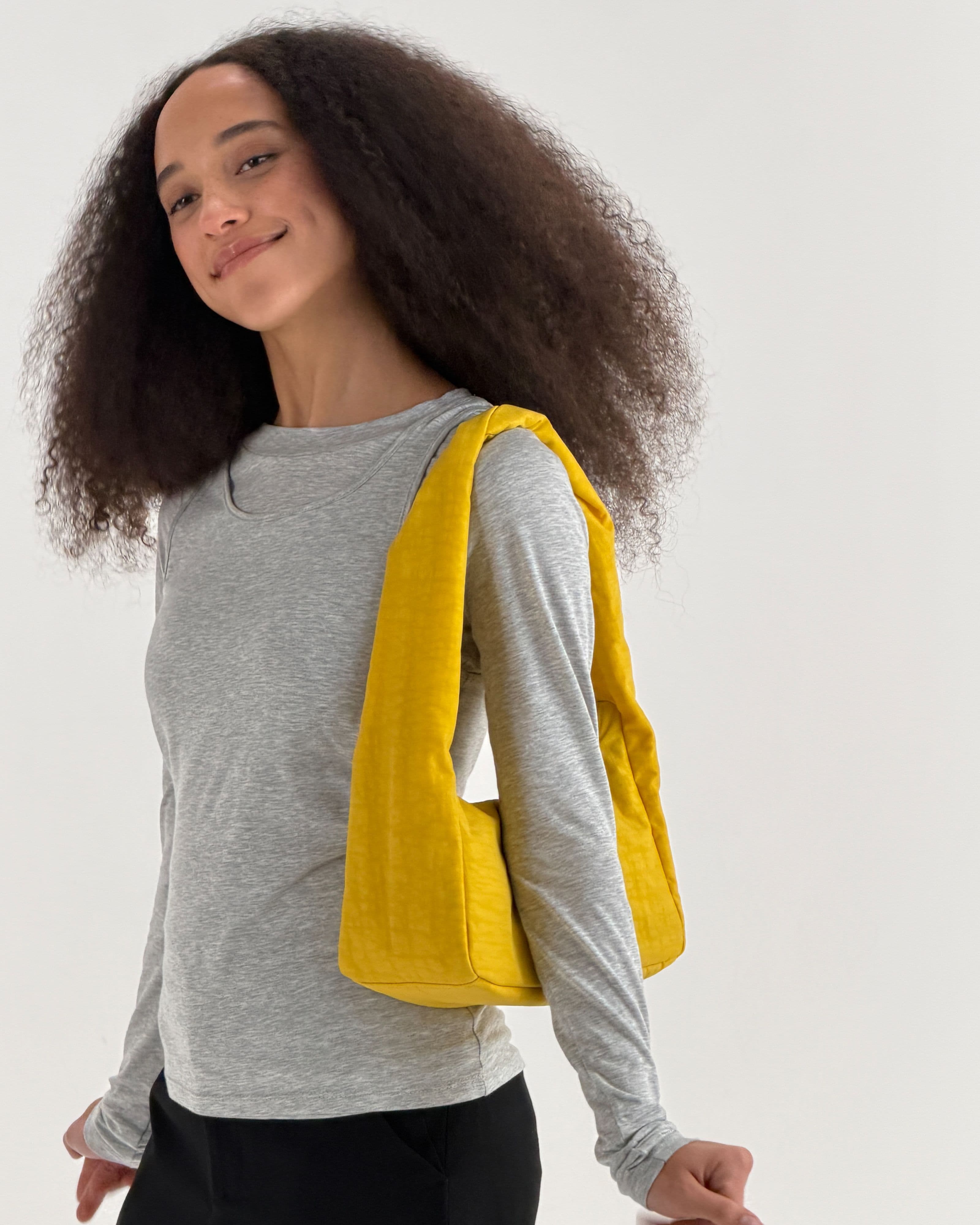 Small Nylon Meringue Bag in Sunflower