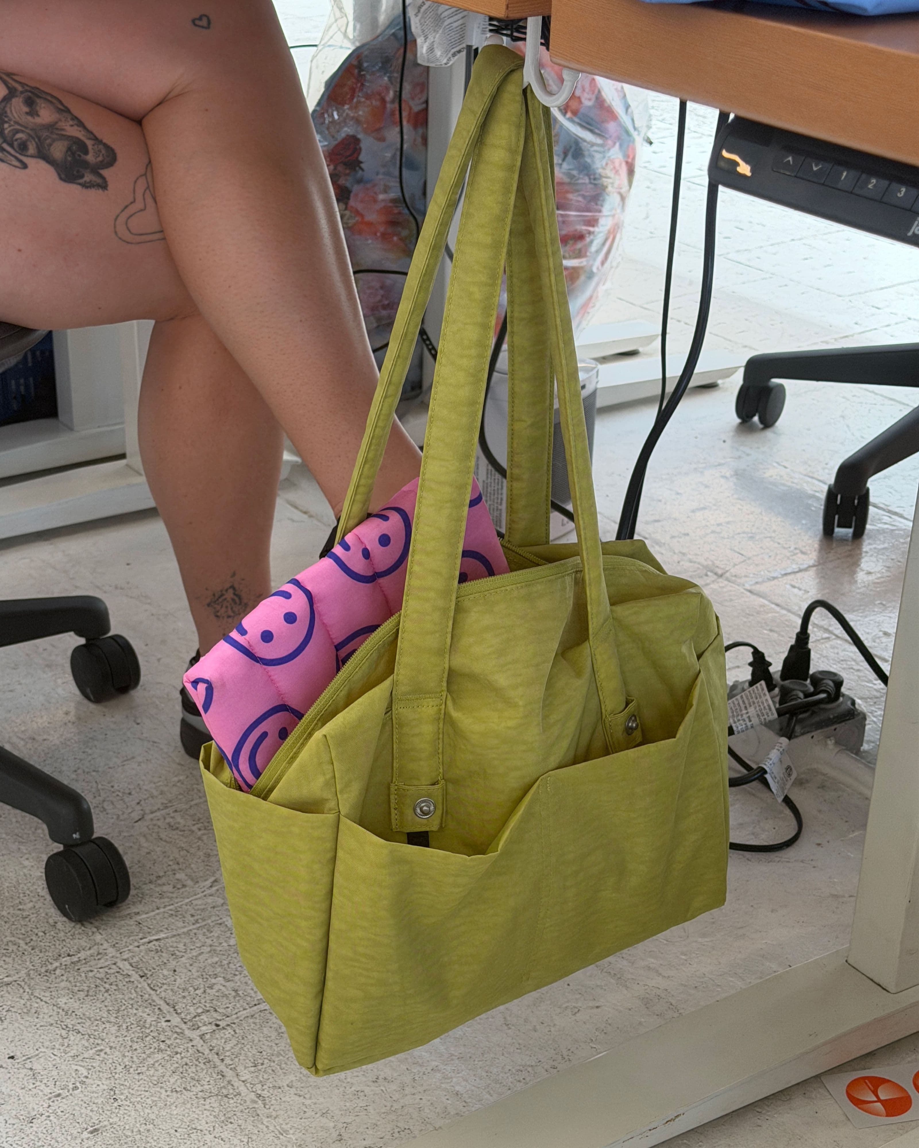 Everyday Cloud Bag in Chartreuse