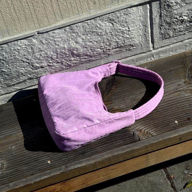 Mini Nylon Shoulder Bag in Wisteria