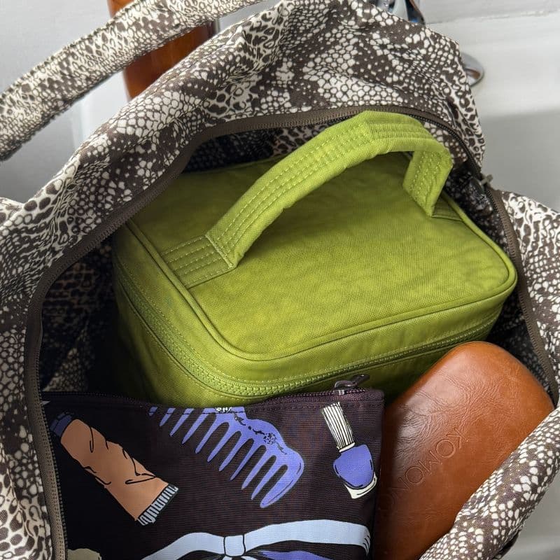 Large Cosmetic Case in Green Juice