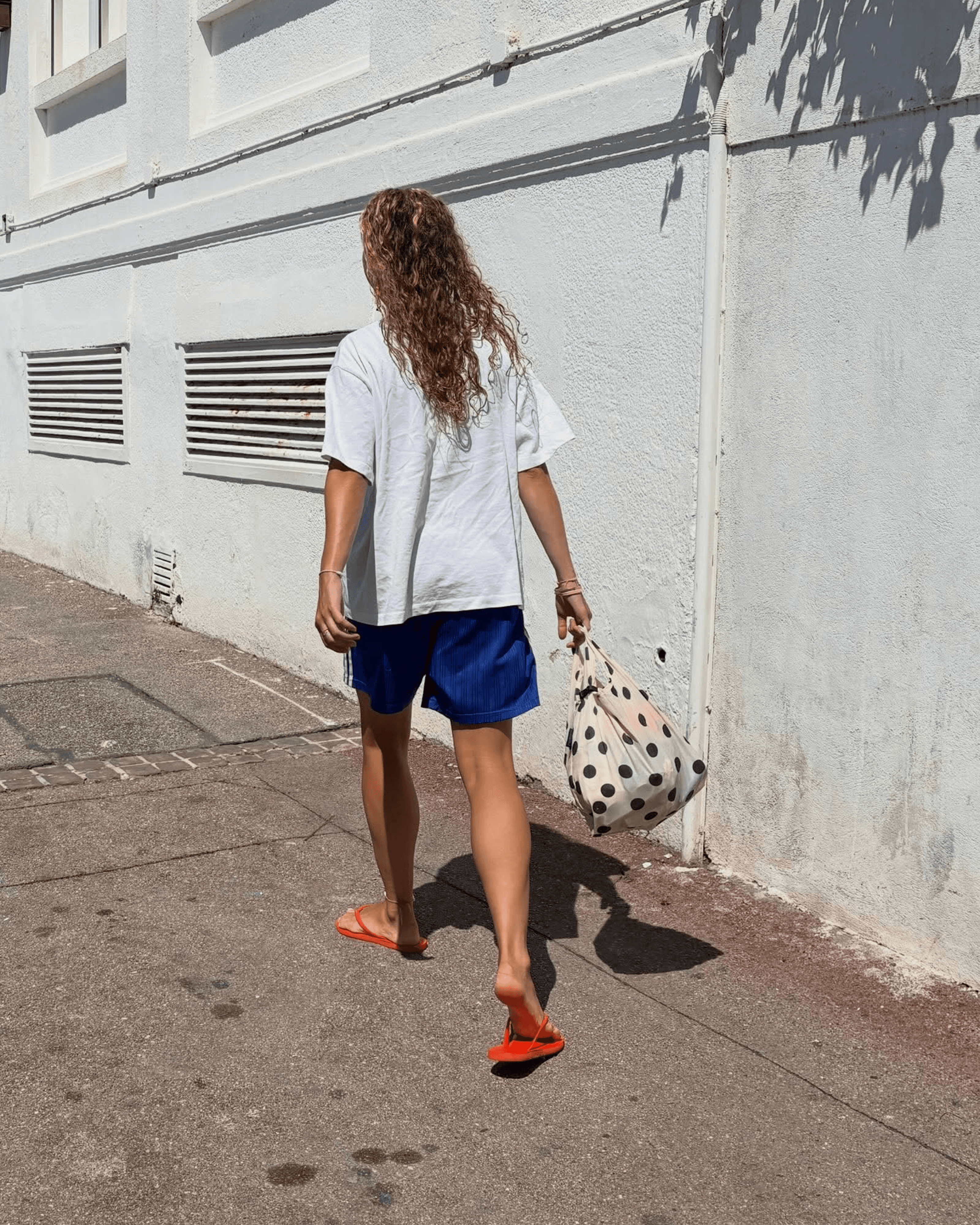 @bianca.scudamore in Cream and Black Polka Dot